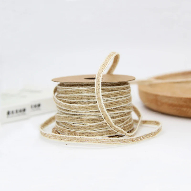10 м/рулон льняные шнуры для украшения свадебной вечеринки 0 5 см|sewing cords|decorative