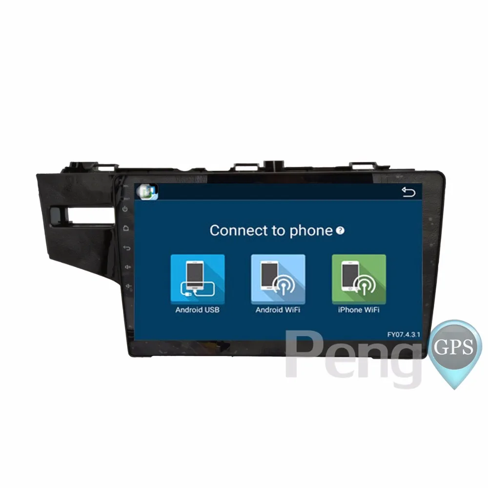 Автомобильный DVD плеер 10 2 дюйма Din Android 6 0 радио GPS навигация для Honda Fit с левым