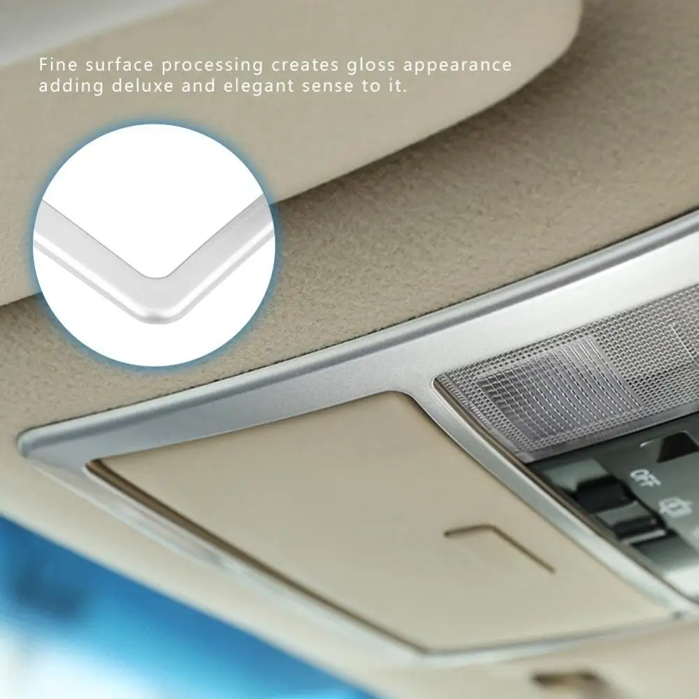

Car Roof Front Reading Lamp Frame Cover Trim for Toyota Land Cruiser Prado J150 2010-2018