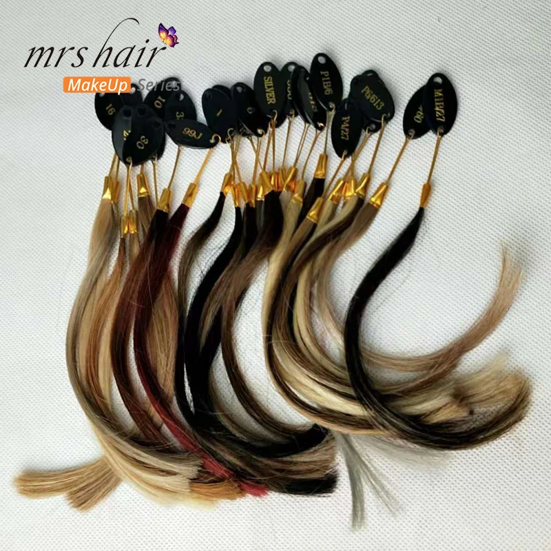 hair extensions color chart /100% Human hair COLOR RING / COLOR CHART/ for hair extensions 28 different colors