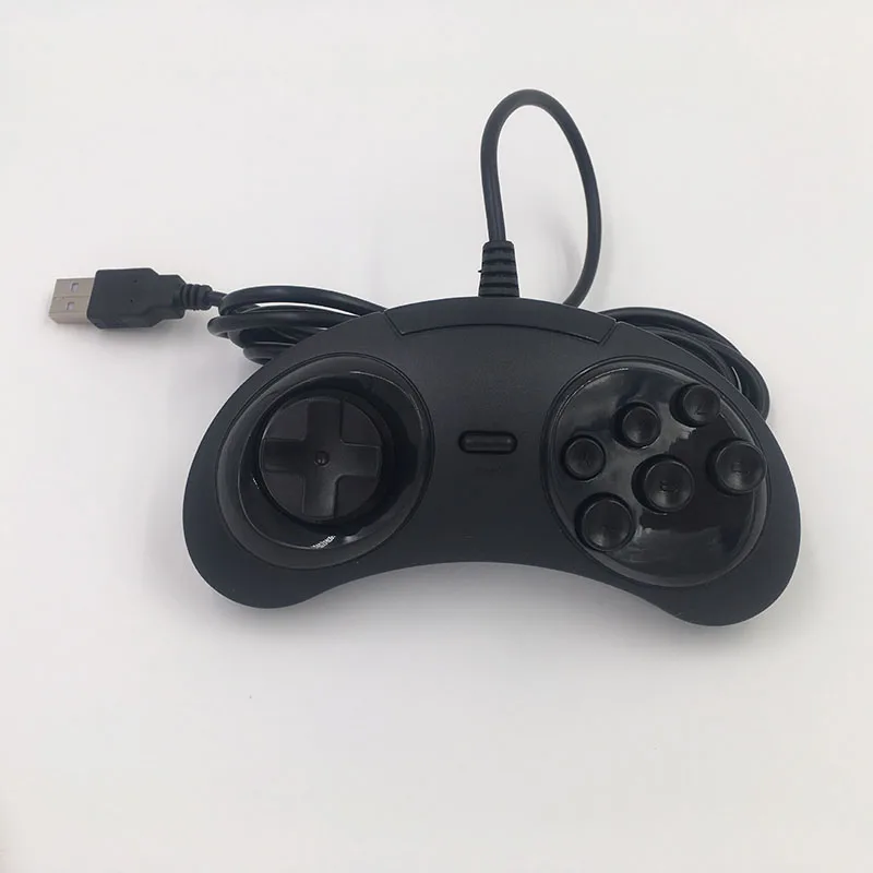 Классический Проводной 6 Кнопки SEGA USB Регулятор Игры для Genesis/MD2 Y1301Gaming Джойстик PC