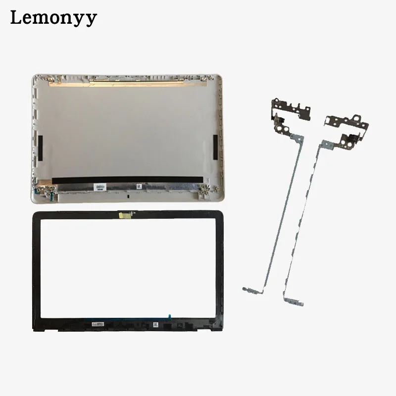 Lcd задняя крышка/lcd передняя рамка/петли крышки для hp NoteBook 15-BS 15-BW 15-BS070WM 924892-001 AP204000101SVT 7J1790 - Цвет: Silver A  B  Hinges