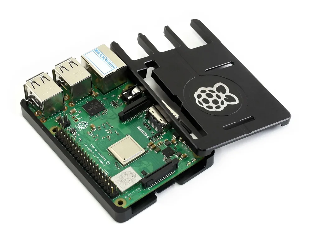 

Official Raspberry Pi Black Aluminium Alloy Case for Raspberry Pi Model B+/2 Model B/3 Model B/3 Model B+ CNC Processing