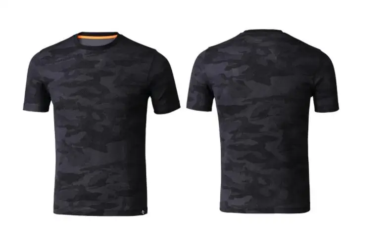 Xiaomi PROEASE модная мужская камуфляжная футболка с коротким рукавом влагопоглощающая быстросохнущая четырехсторонняя кофта Стретч - Цвет: black   S
