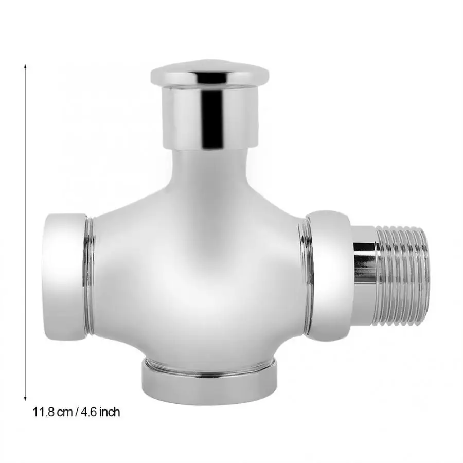 Ручной канализация клапан для общественных табурет Промывка Клапаны металлический отель ванная комната, Туалет писсуарный кран
