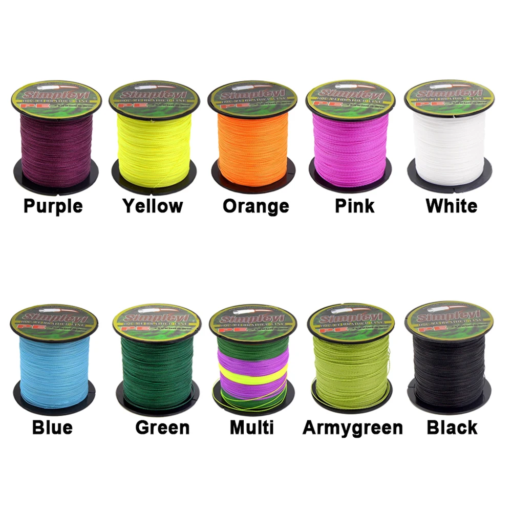 Simpleyi Lure As Gift 300M 10 Colors PE Braided Fishing Line 4 Strands 6 - 100 LB Pesca Wire Fly Ice Carp Simpleyi Lure As Gift 300M 10 Colors PE Braided Fishing Line 4 Strands 6 - 100 LB Pesca Wire Fly Ice Carp