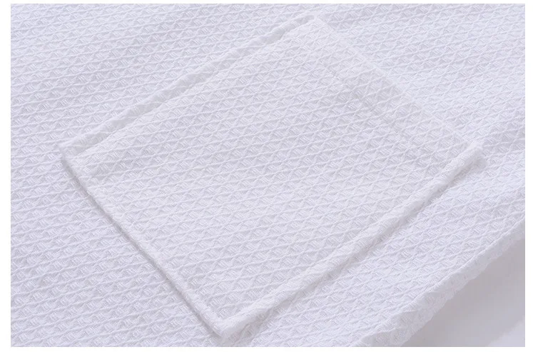 Махровый хлопковый Халат, мужской и женский хлопковый Вафельный Халат ...