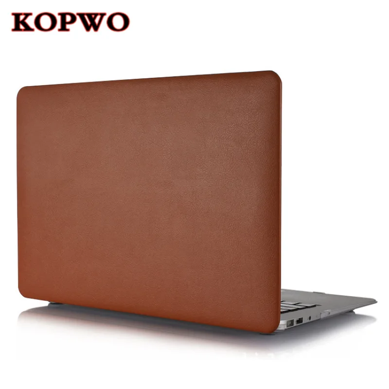 KOPWO Модный чехол для ноутбука Macbook Air Pro retina 11 13 15 PU кожаный защитный футляр A1465 A1286