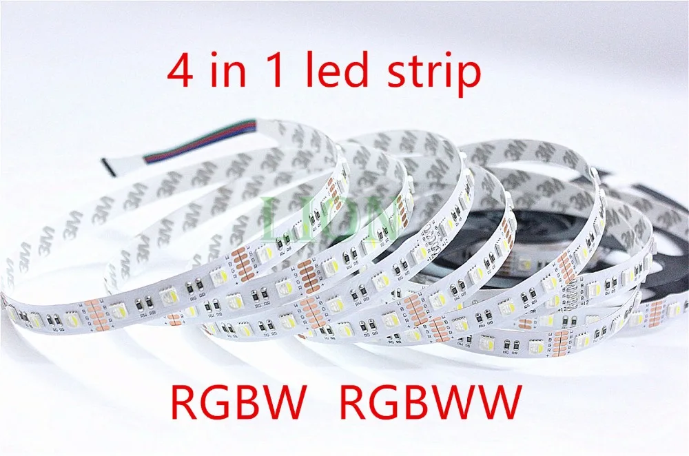 1/2/3/4/5 м неводонепроницаемая Светодиодная лента RGBW SMD 5050 чип 12 В светильник RGB +