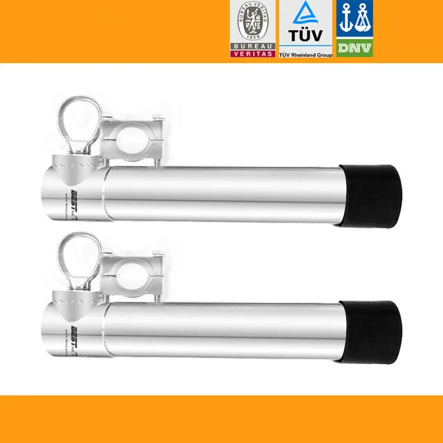 

2X 360 Degree Rail Mount Multidirectional 316SS Boat Fishing Rod Rack Holder