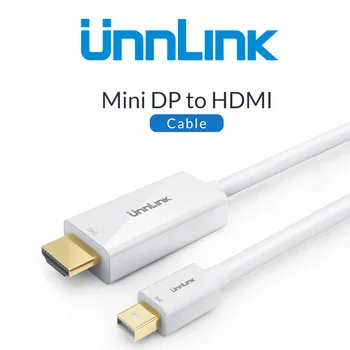 

Unnlink Mini DP Displayport to HDMI Cable 1080 4K Thunderbolt 2 HDMI Converter For MacBook Air iMac Projector Monitor TV