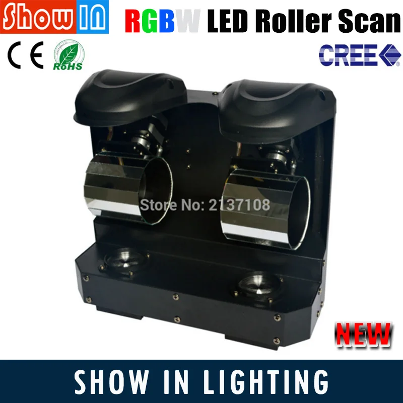 

20W RGBW 4IN1 110V 230V CREE LED Disco Roller Scan Light DMX DJ Party Wedding Stage Equipment Projector Free Shipping