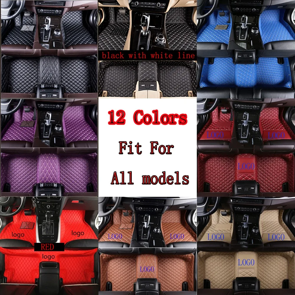 

Fit for BMW X5M 2010-2014 Leather Car Floor Auto Mats Waterproof Mat Non Toxic and inodorous Black Brown Red Blue