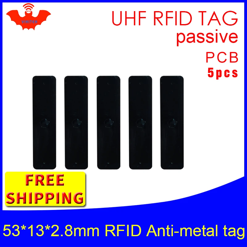 Tag Rfid Uhf In Metallo 915Mhz 868Mhz Alien Higgs3 Epc 5Pcs Di Trasporto Libero 53*13*2.8Mm Piccolo Rettangolo Pcb Smart Tag Rfid Passivi