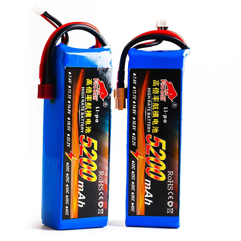 HUONIU Power 7 4 В 11 1 14 8 в 22 2 5200 мАч 45C 2S 3S 4S 6S перезаряжаемая Lipo батарея XT60 T другая вилка