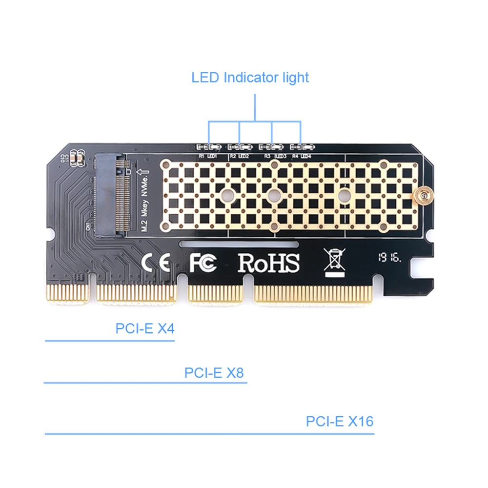 Плата расширения для PCIE на M2/M.2 адаптер/PCI Express M.2 SSD PCIE адаптер M.2 NVME/M2 PCIE адаптер M2 M ключ 2230-2280 компьютера