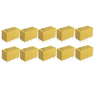 10 х DC 5 В Катушки 1A/125 AC 2A/30 8 Пен DPDT Питания реле HK19F Бесплатная Доставка |