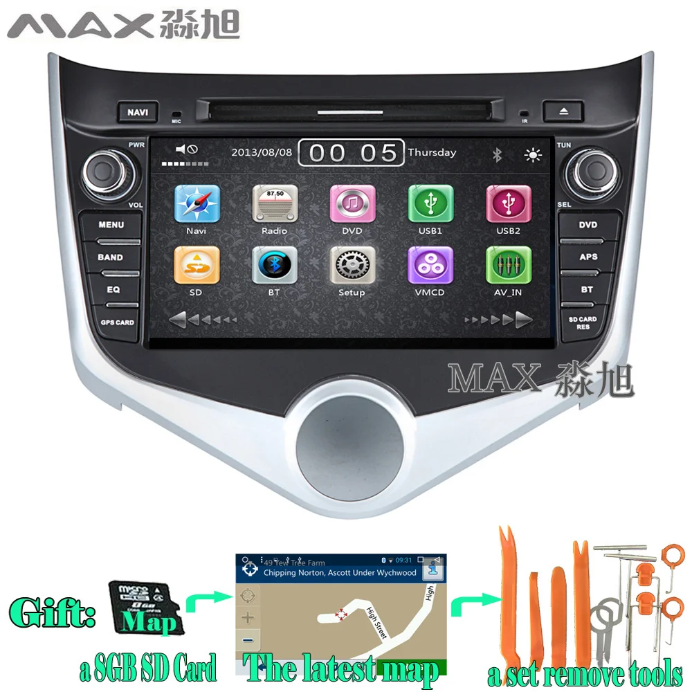 Dvd-плеер GPS навигации Системы для Chery Fulwin 2/mvm315/j2/celer Forza/с BT автомобиль Радио Стерео
