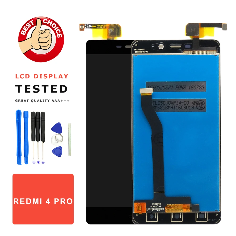 Скидка Высококачественный ЖК дисплей для Xiaomi Redmi 4 Prime Замена Redmi 4 Pro Prime ЖК дисплей дигитайзер + запчасти для сенсорного экрана