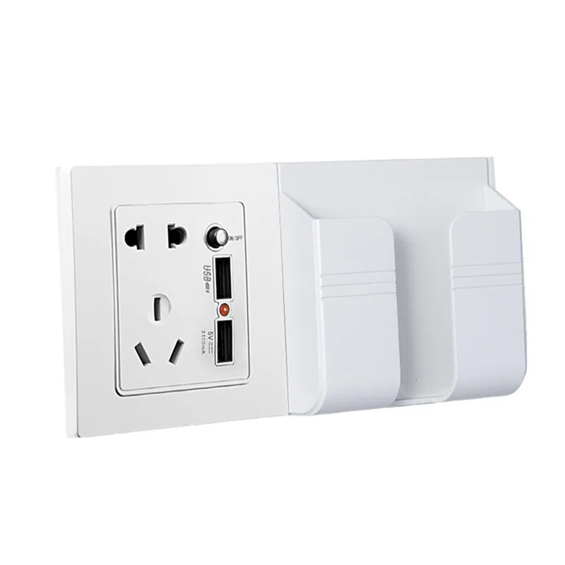 Concealed five hole wall socket USB Switch power outlet