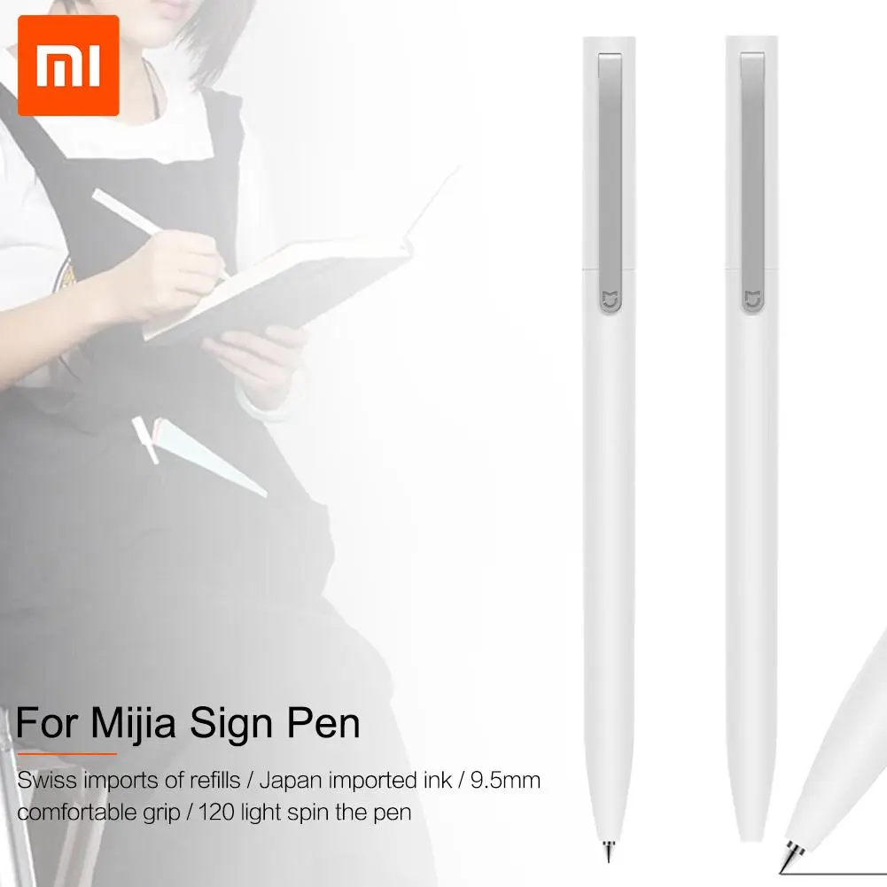 

FOR Millet Metal Pen Rice Household 0.5mm Gel Pen Multicolor Refill Replacement Writing Smooth High Quality OEM Red Blue Black