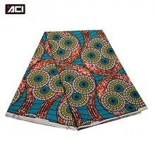 ACI настоящий воск африканская ткань Анкара 6 ярдов/шт Новая мода гарантированный настоящий голландский воск африканская ткань батик воск для женщин