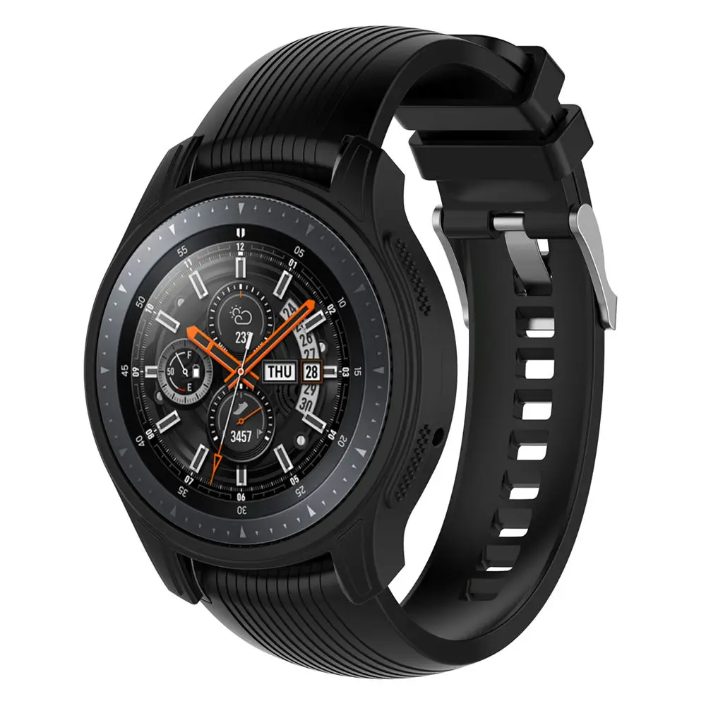 Часы защиты чехол в виде ракушки для Samsung Galaxy Watch 46mm SM R800 и cнаряжение S3 Frontie Смарт