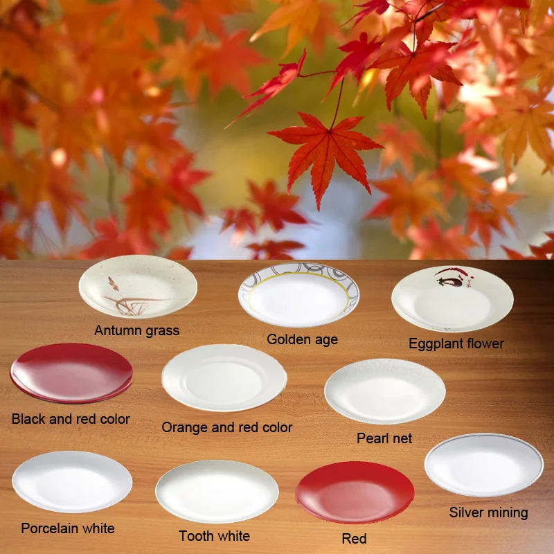 Melamine Dinnerware Dinner Plates Moonlight Plate Chinese Restaurant Melamine Dish A5 Melamine