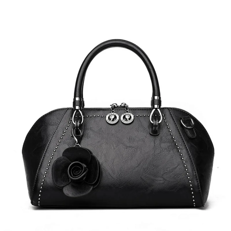 

Women Genuine Leather Bags Real leather Handbag Brand Casual Flowers Tote Shoulder bag Designer Fashion Bag