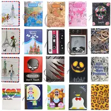 3D Дизайн Старинные Кругосветного путешествия Обложка для Паспорта ID Кредитных Карт Сумка ПВХ Кожа Владельца паспорта 14*9.6 СМ