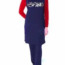 4 XLRetro хиджаб+ топ+ низ Мусульманский купальник женский высокоэластичный женский купальник Быстросохнущий пляжный купальный костюм Пляжная одежда