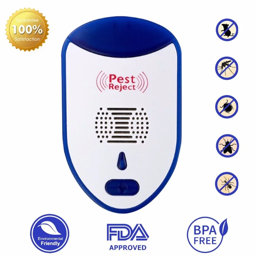 Ultrasonic Pest Repeller Repellent Plug In EU US UK Reject Rodent Bed