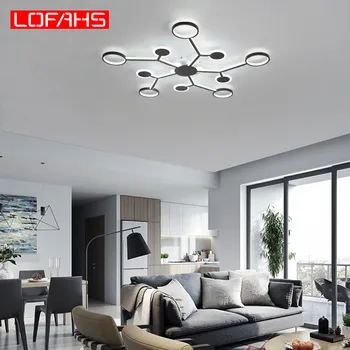 

LOFAHS modern led chandelier lighting for living room bedroom dining room brown body Postmodern ceiling chandelier luster