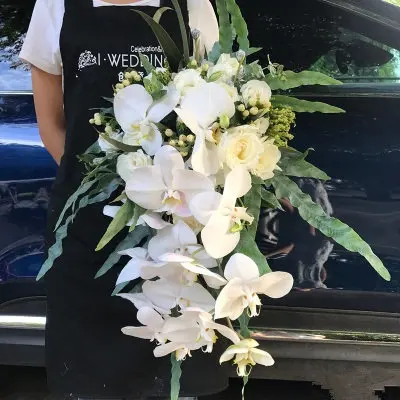 9-Heads Artificial Butterfly Orchid Latex 3Dprint Large Size Fake Phalaenopsis Silicon PU Real Touch Wedding Home Decor artificial plants artificial flowers artificial flower