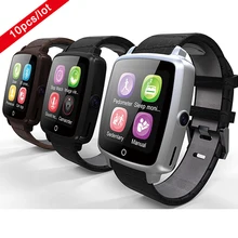 10 teile/los SmartWatch U11C Bluetooth 4,0 Smart Uhr Lederband armbanduhren Unterstützung SIM/Tf-karte Kamera für IOS Android uhr