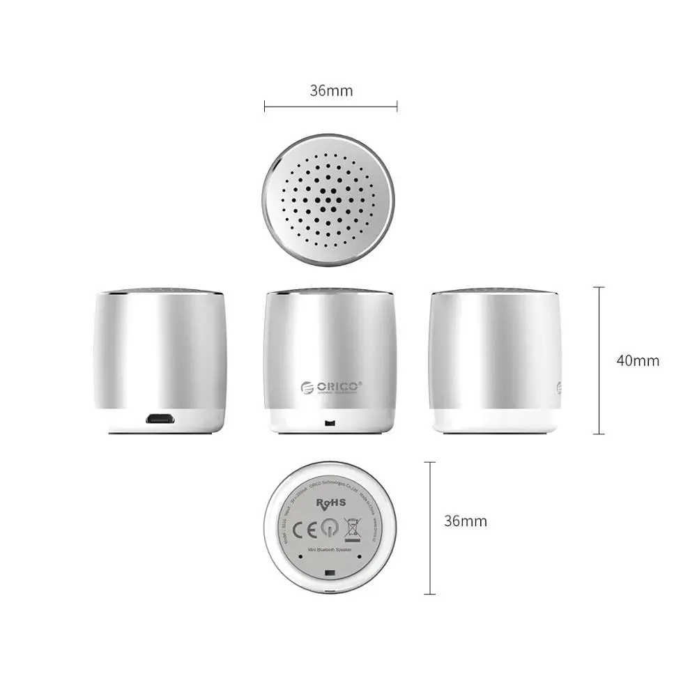 ORICO Мини Bluetooth динамик портативный беспроводной звуковая система 3D стерео музыка