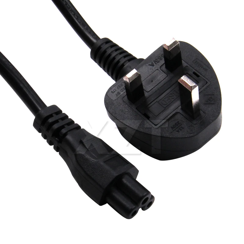 

AT Newest Arrival 3 Prong 3-Pin UK Plug Power Cable Cord for Laptop Notebook LCD LED Charger Adapter