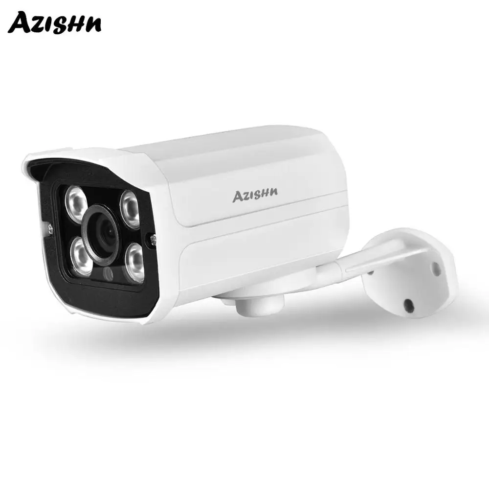 AZISHN безопасности POE IP Камера 1080 P H.265 XM530AI Металл видеонаблюдение 2MP Ночное видение CCTV Водонепроницаемый открытый сети IP Cam