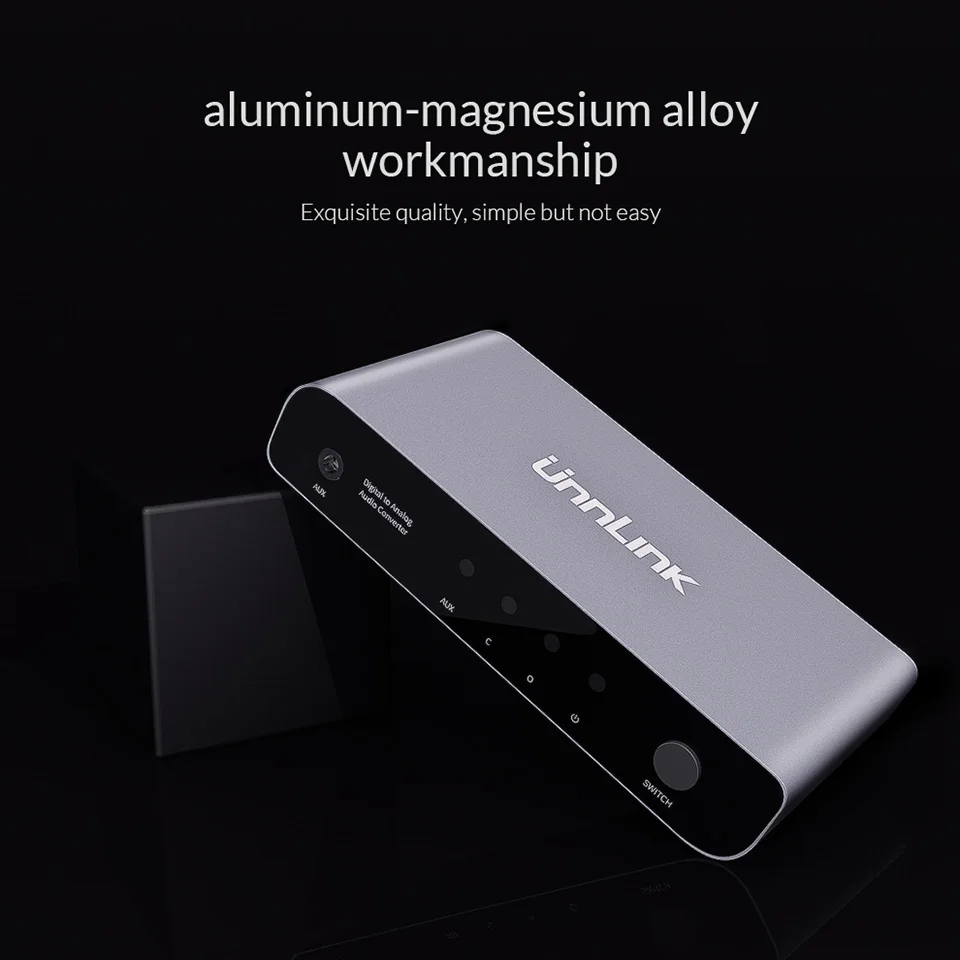 Unnlink цифровой аналоговый аудио адаптер 192 кГц 24Bit SPDIF оптический Toslink коаксиальный