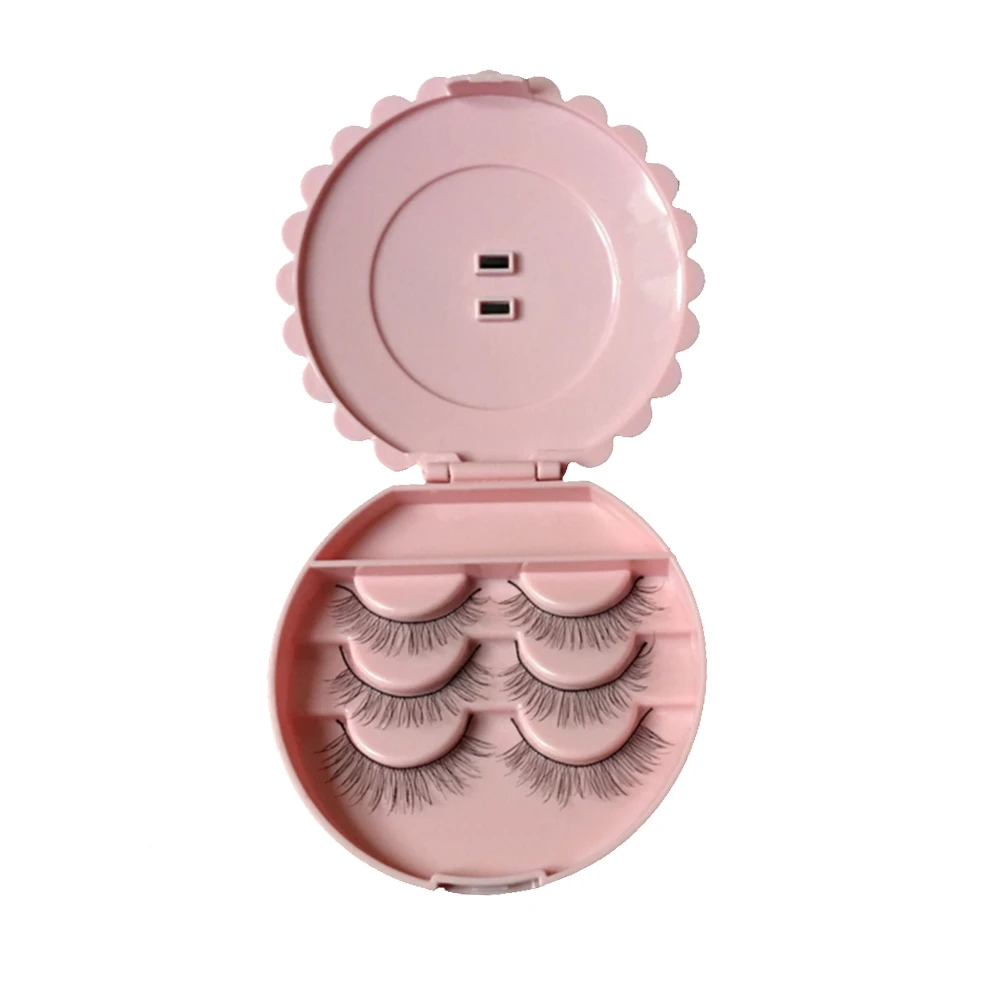 Acrylic Bow False Eyelashes Storage Box Makeup Cosmetic Mirror Case Organizer Make Up Beauty Tool (1)