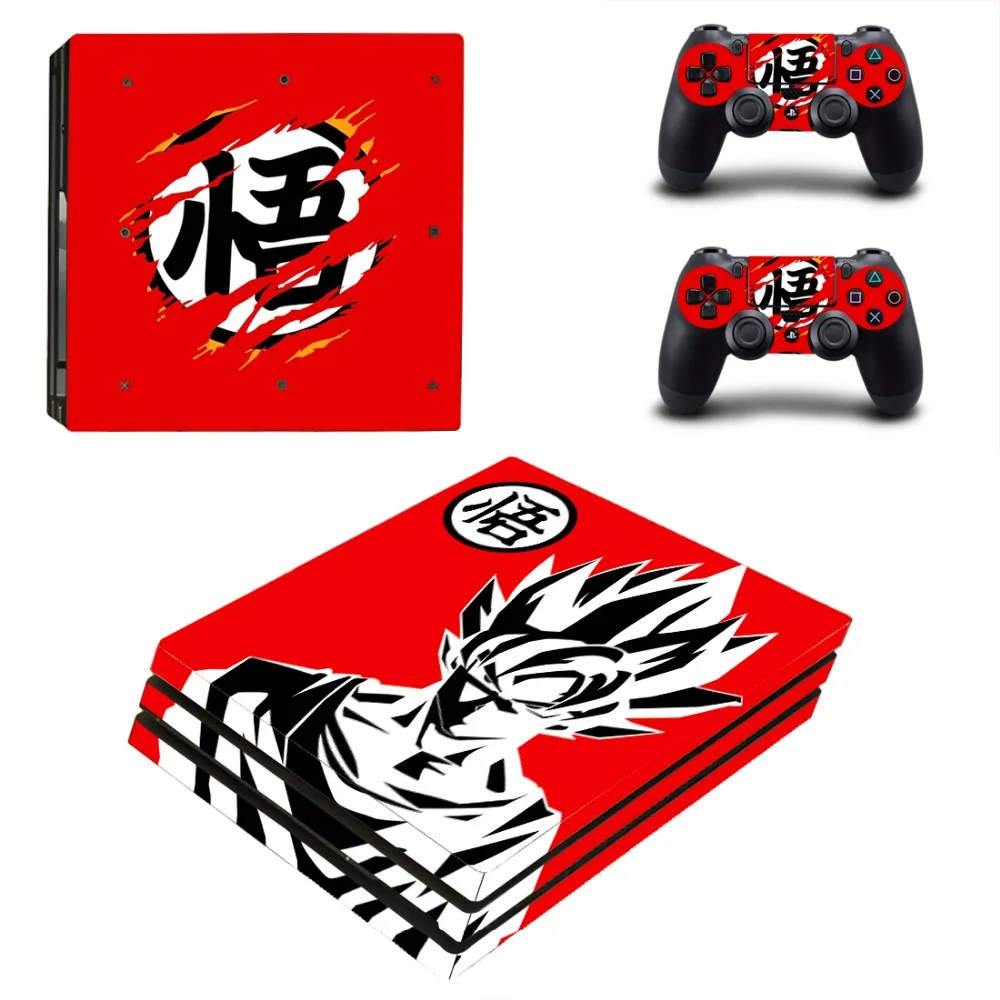 

Dragon Ball Vinyl Decal Console Mod Kit By System Skins for Sony PlayStation 4 Pro Skin PS4 Pro Stickers