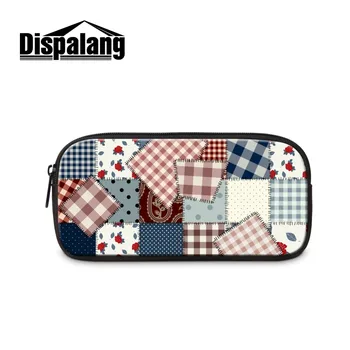 

Dispalang Newest Fashion Cosmetic Bags for Girl Pretty Womens Clutch 3D Printing Striped on Makeup Case for Lady Custom Picture