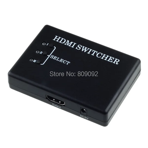 3-Порты и разъёмы HDMI коммутатор переключатель выбора Splitter 1080 P видео для PS3 HDTV+ ИК-пульт дистанционного