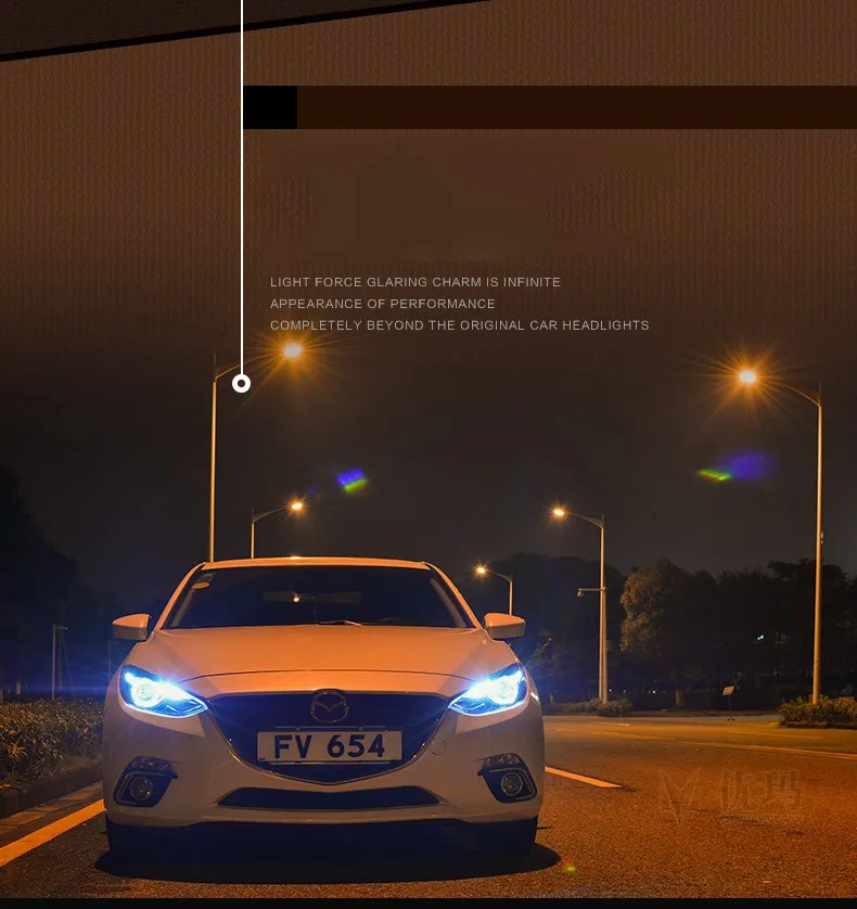 Автомобильный Стайлинг светодиодный HID светодиодный фары фара чехол для Mazda 3 Mazda3 фары Axela M3 bi-ксеноновая линзы ближнего и дальнего света