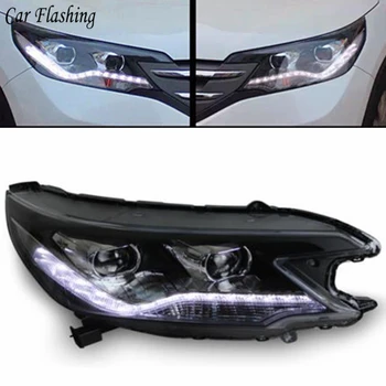 

Car Styling Headlights For Honda crv 2012 2013 2014 LED Headlight for CRV Head Lamp LED Daytime Running Light DRL Bi-Xenon HID