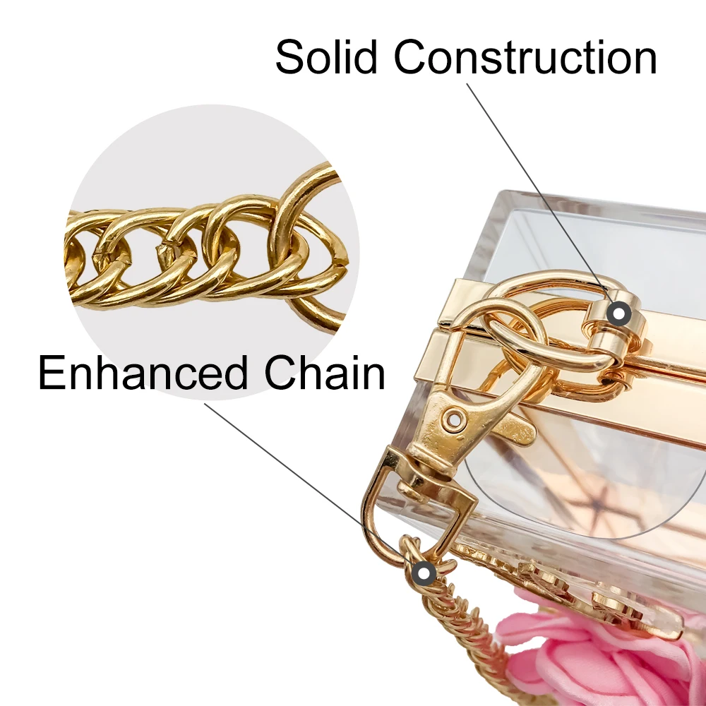 Women Luxury Evening Bags Wedding Party Pearl Flower Bride Handbag Crossbody Clear Hard Box Clutch Transparent Chain Bag Women Luxury Evening Bags Wedding Party Pearl Flower Bride Handbag Crossbody Clear Hard Box Clutch Transparent Chain Bag