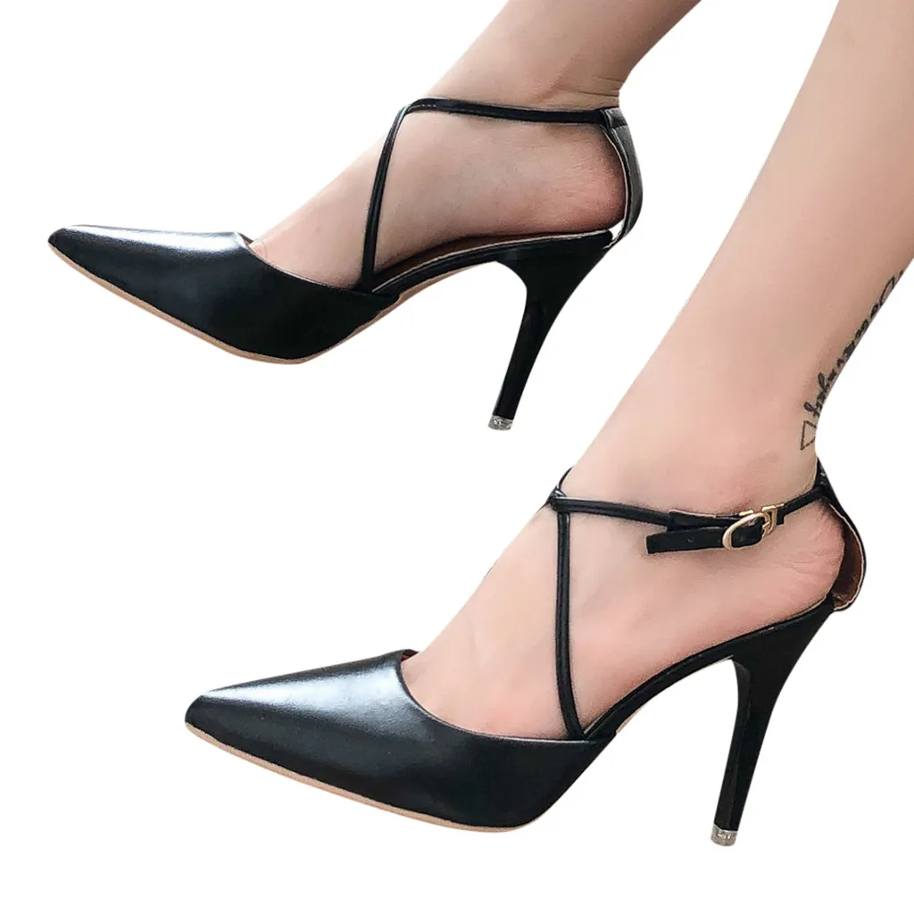 SIKETU/летние туфли; женские офисные туфли из искусственной кожи с закрытым носком на каблуке; цвет бежевый, коричневый, черный; туфли с острым носком на высоком каблуке;# g30