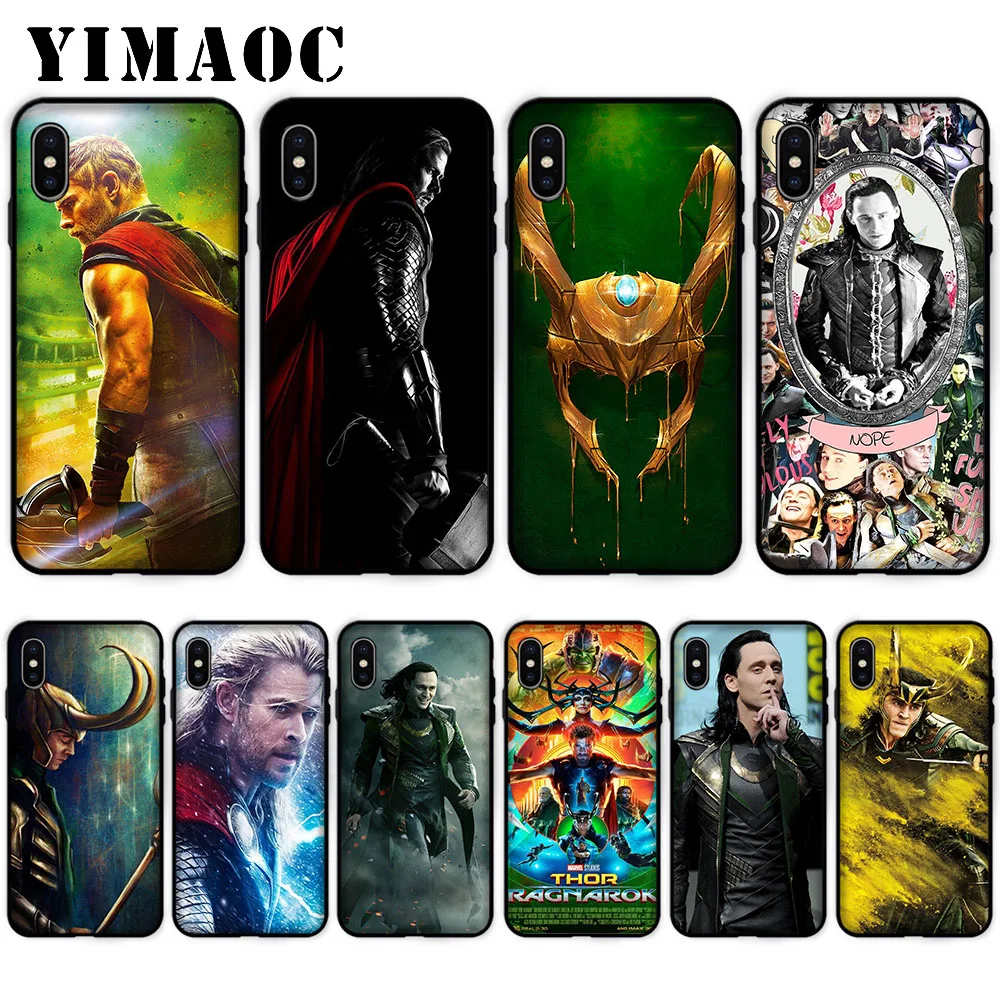 

YIMAOC Marvel Hero Loki Soft Case for iPhone XS Max XR X 7 8 6 6S Plus 5 5S SE