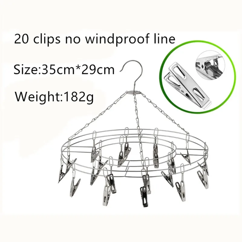 20 зажимы из нержавеющей стали вешалка сушилка для одежды ветрозащитные носки для девочек нижнее бельё сушилки детские вешалки для одежды органайзер для белья стеллаж для выставки товаров