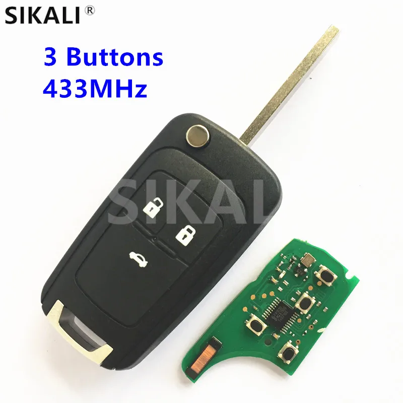 

3 Buttons Remote Car Key for GM/Chevrolet Onix / New Prisma (MKII) Vehicle Control Alarm 2013 2014 2015 2016 2017